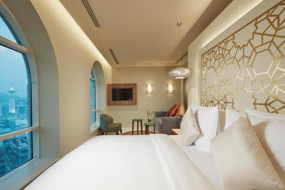 Chambre avec vue de l'hôtel Tilal à La Mecque